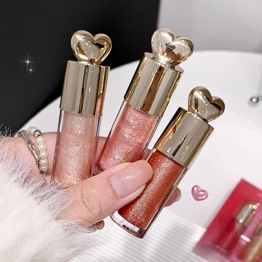 SHAQINUO Amazing Private Label High Quality Lip Maquillaje Glitter Lip Gloss Long Wearing Smooth Flavored Cruelty Free Lip Gloss